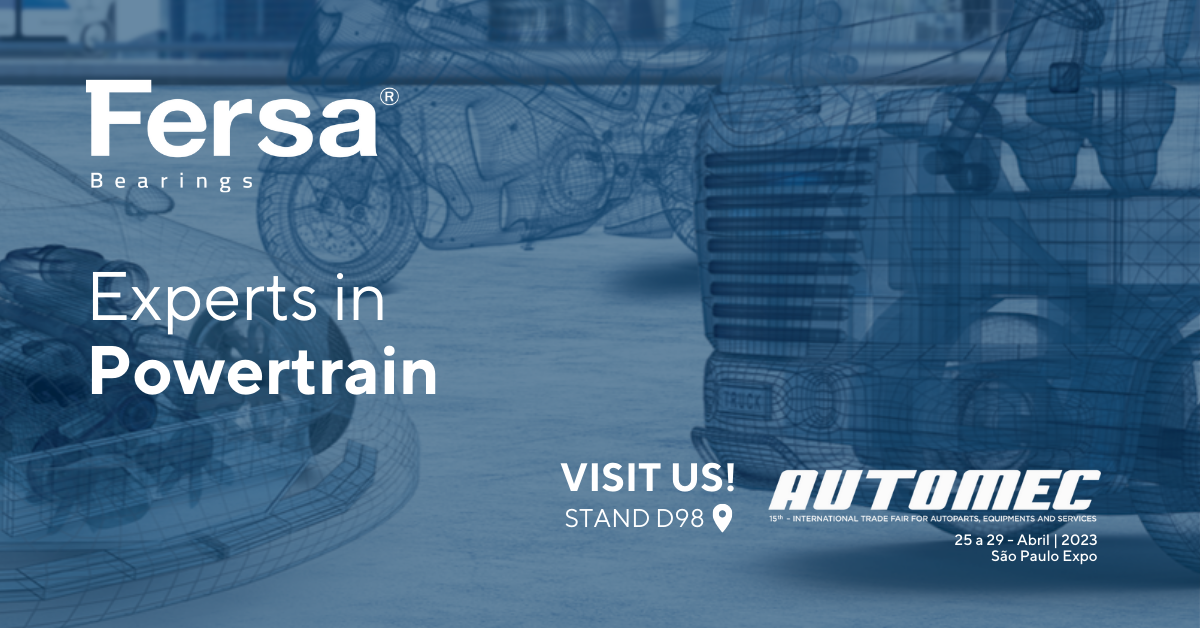 The Spanish group will present its Powertrain and Smart Mobility solutions for heavy-duty vehicles from Fersa Bearings and its range of automotive kits and bearings from A&S at the fair being held in Sao Paulo from April 25 to 29.