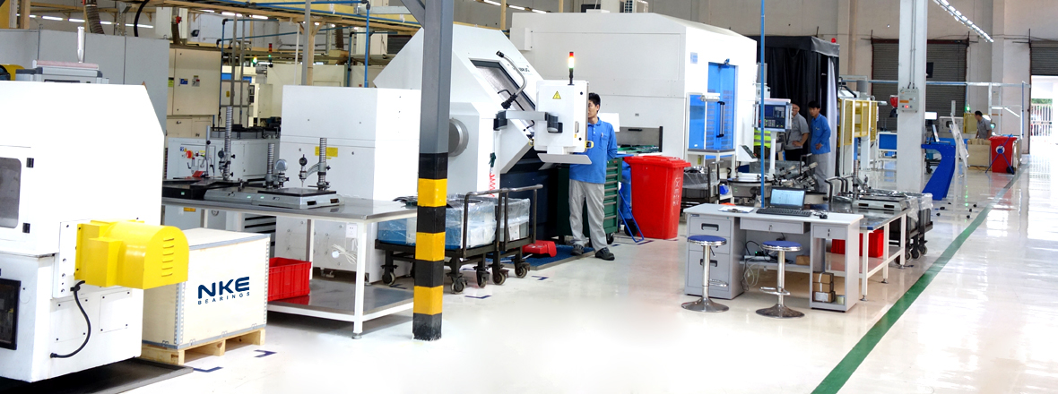 Our new production line in Jiaxing now manufactures large bearings.